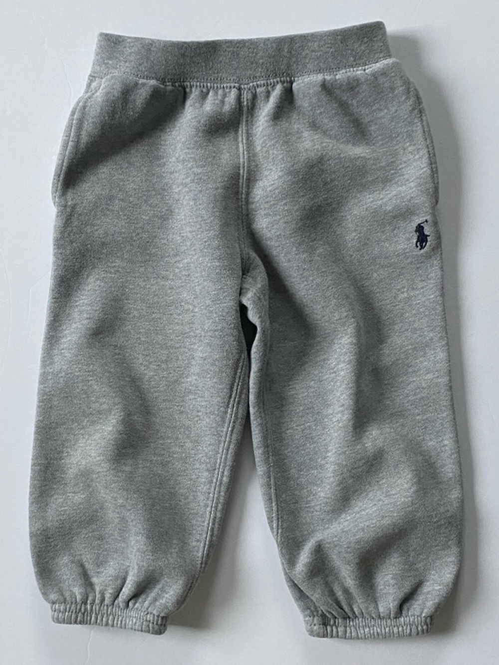 Polo Ralph Lauren Jogger Pants Size 24 Months Gray Sweats Logo Sweatpants Boys